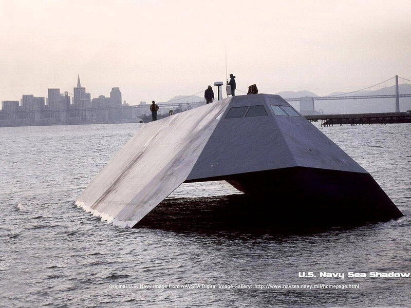 U.S. Navy Sea Shadow vessel