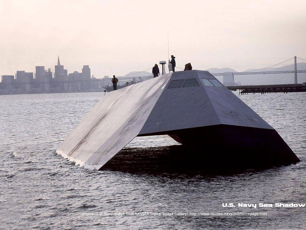 U.S. Navy Sea Shadow vessel
