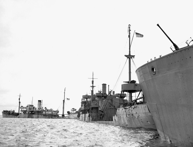 U.S. Navy ships at sea