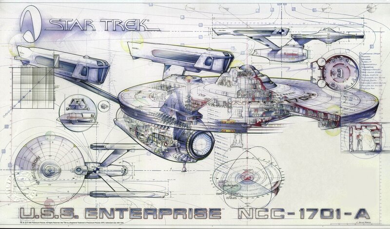 U.S.S. Enterprise Starship — White, Technical