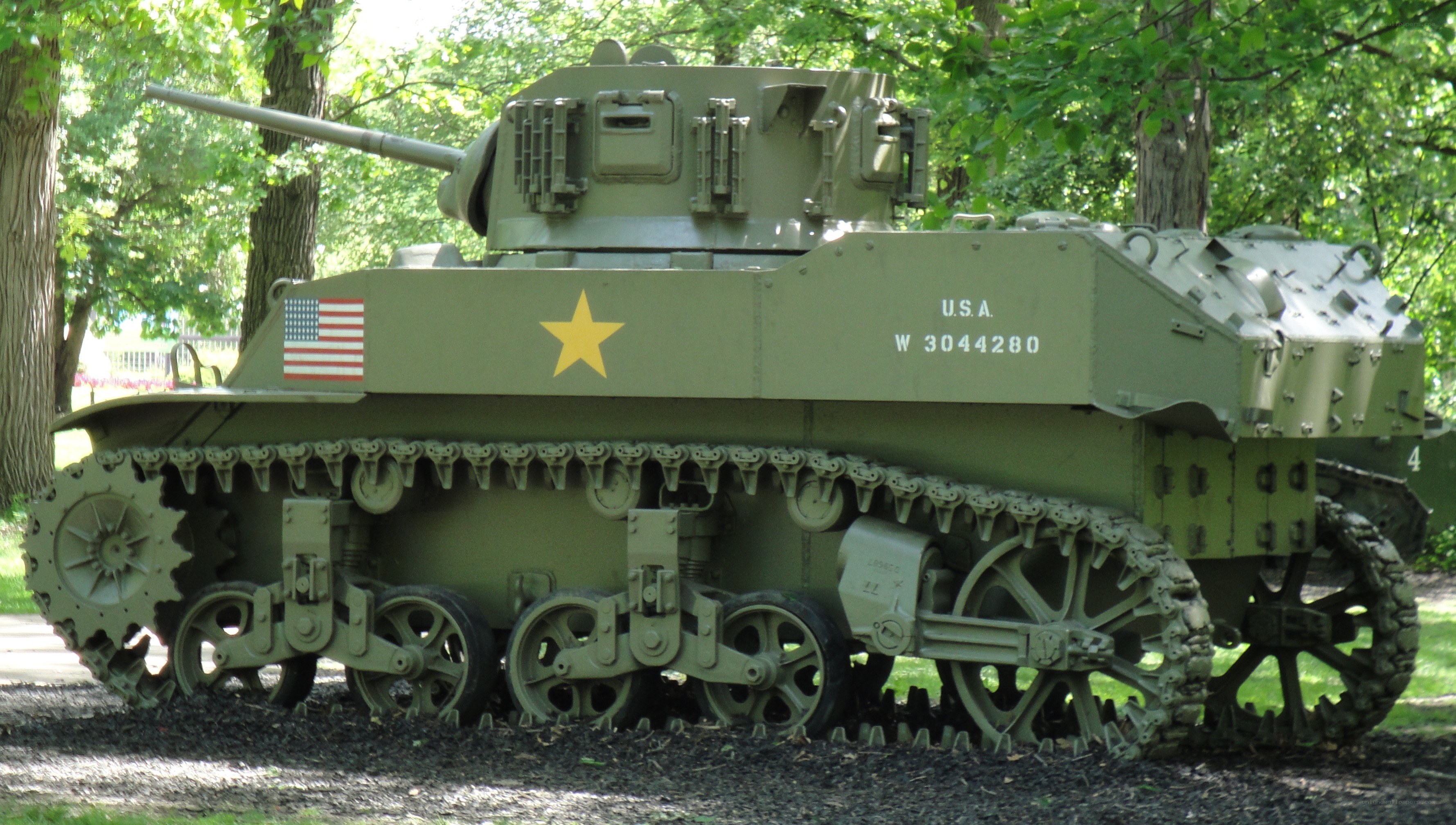 U.S. tank on display