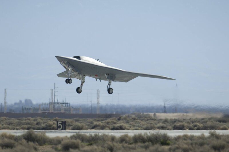 UAV taking off from runway