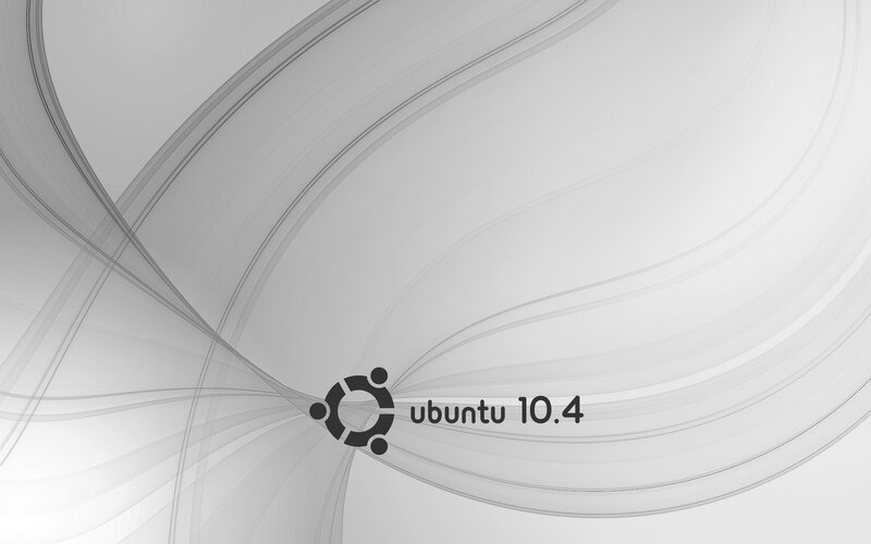 Ubuntu 10.4 logo on abstract background