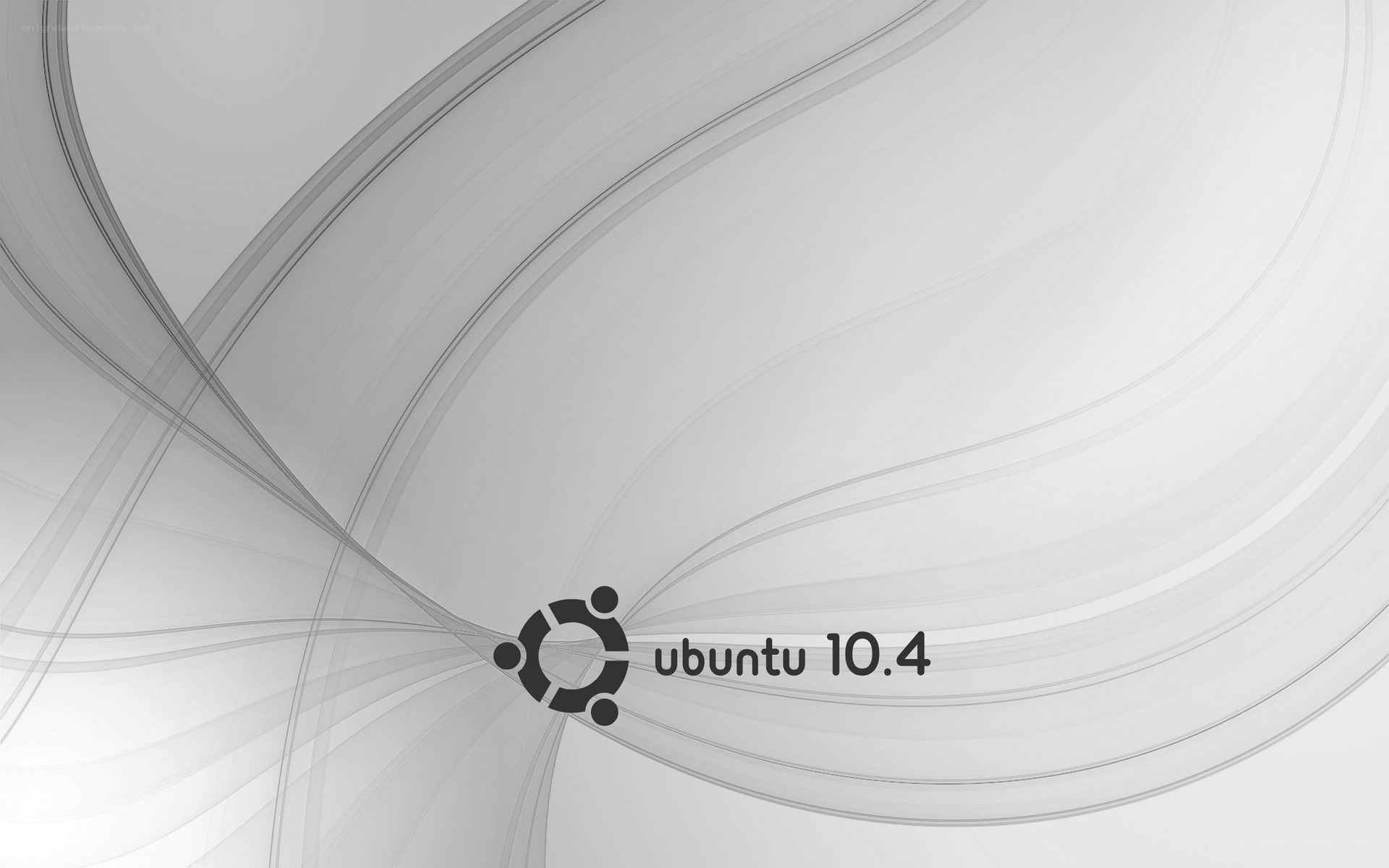Ubuntu 10.4 logo on abstract background