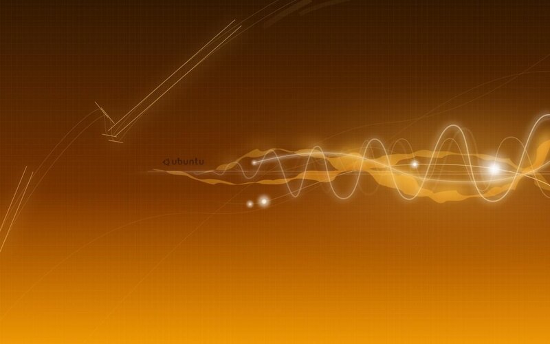 Ubuntu abstract orange background