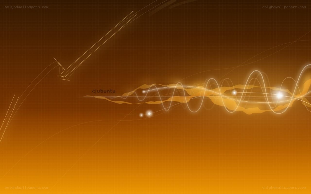 Ubuntu abstract orange background