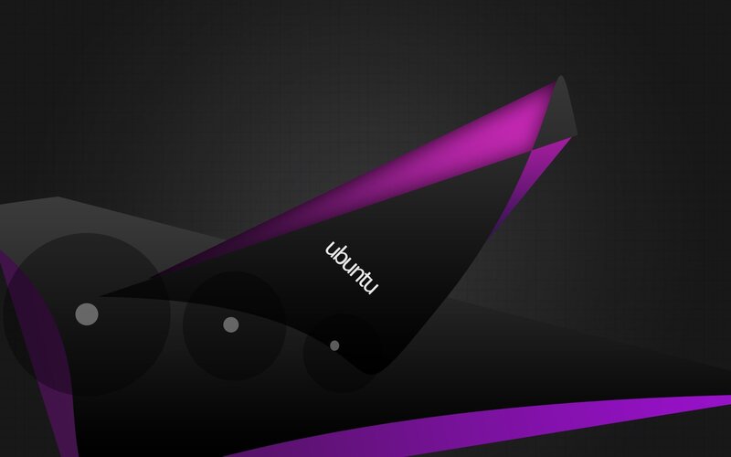 Ubuntu abstract purple design