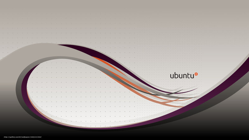 Ubuntu abstract wave design