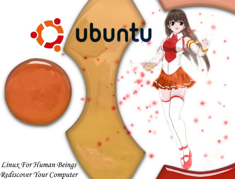 Ubuntu and anime girl