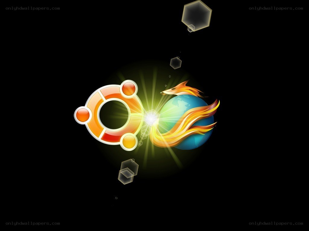 Ubuntu and Firefox logo fusion