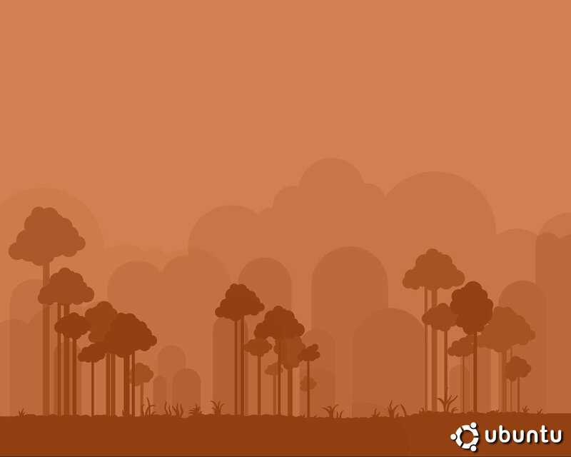 Ubuntu forest landscape