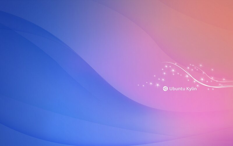 Ubuntu Kylin Logo — Blue, Serene, Digital Art