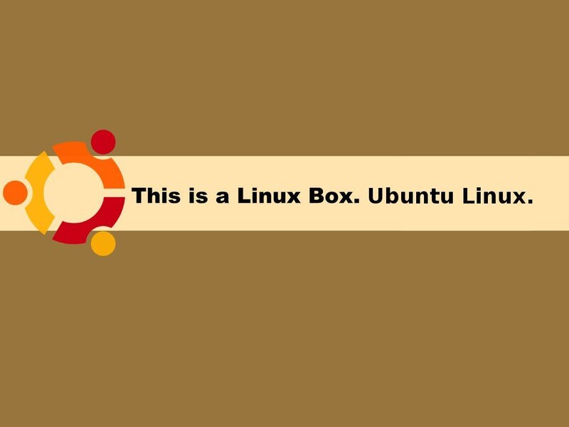 Ubuntu Linux Logo — Brown