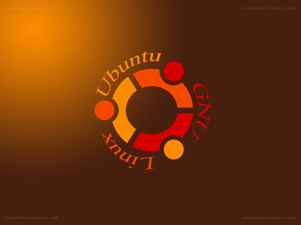 Ubuntu Linux logo on gradient background