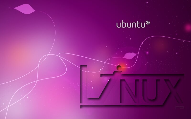 Ubuntu Linux Logo — Purple