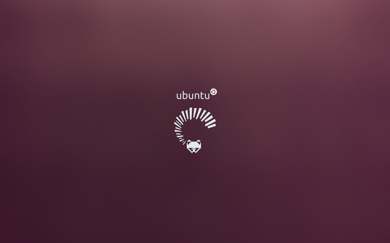 Ubuntu Login Screen — Purple