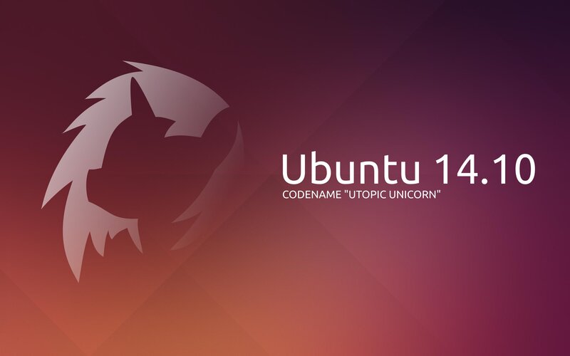 Ubuntu Logo and Text — Purple