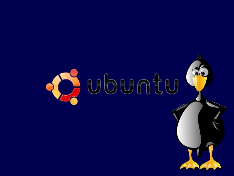 Ubuntu logo and Tux mascot