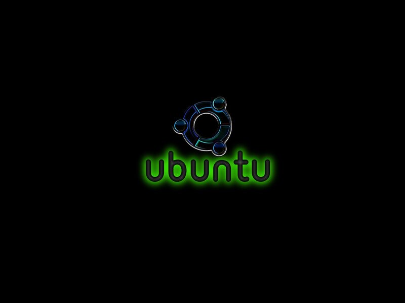 Ubuntu Logo — Black, Dark, Digital Art, Text