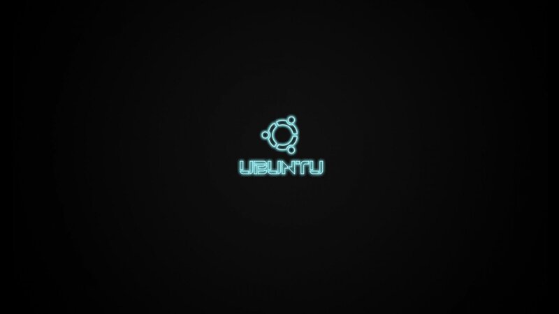 Ubuntu Logo — Black, Minimalist, Digital Art