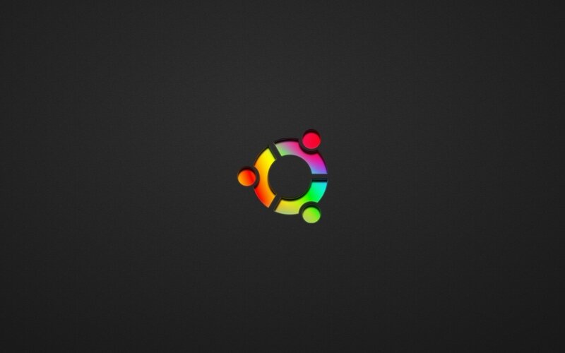 Ubuntu Logo — Black, Minimalist