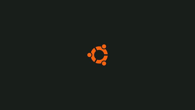 Ubuntu Logo — Black, Minimalist, Vector Art