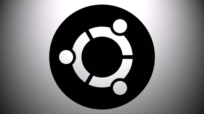 Ubuntu Logo — Black, Neutral, Vector Art