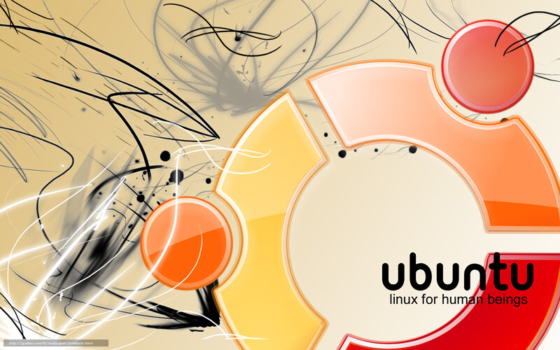 Ubuntu Logo Design — Orange, Dynamic, Digital Art