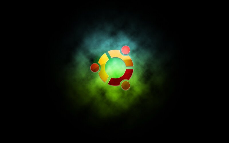 Ubuntu Logo — Green, Dramatic