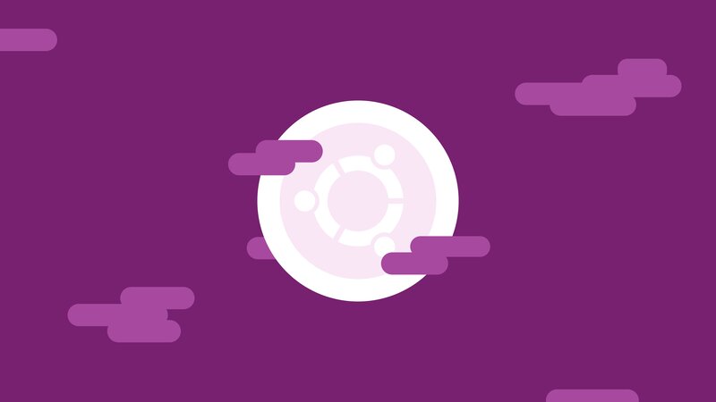 Ubuntu Logo in Clouds