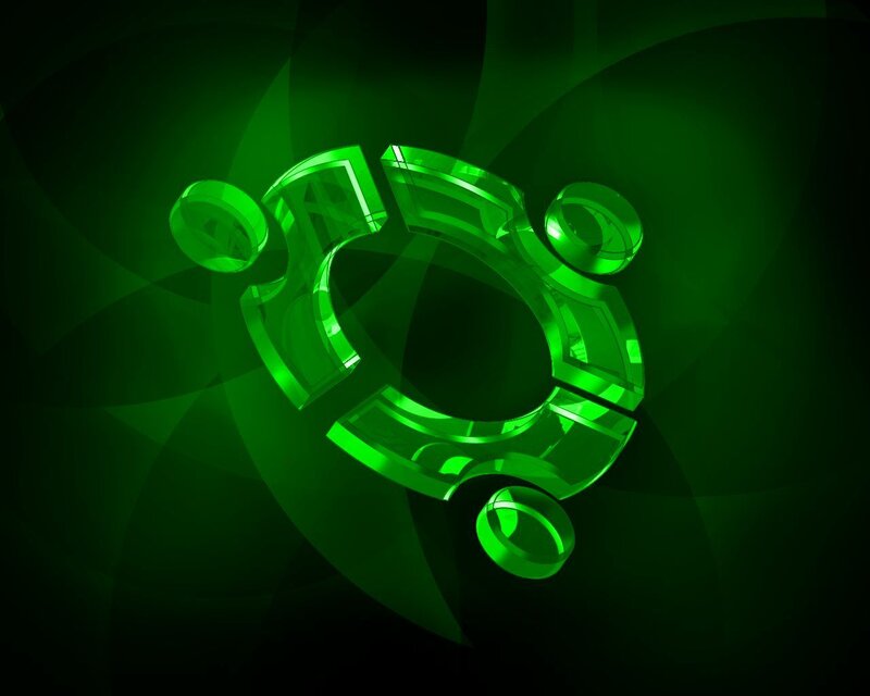 Ubuntu logo in green