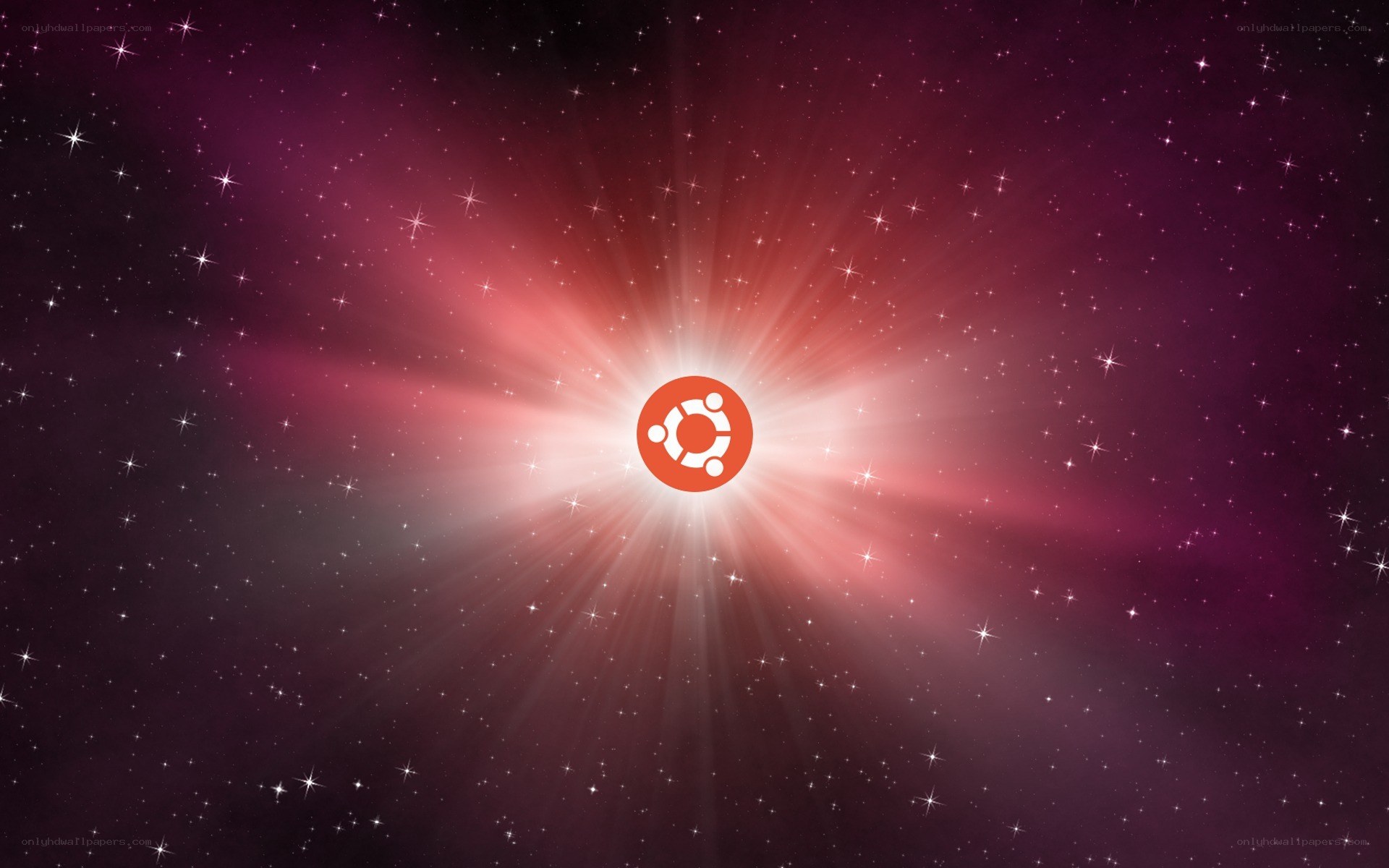 Ubuntu logo in space