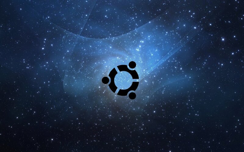 Ubuntu Logo in Space — Blue