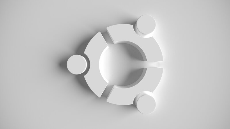 Ubuntu logo in white