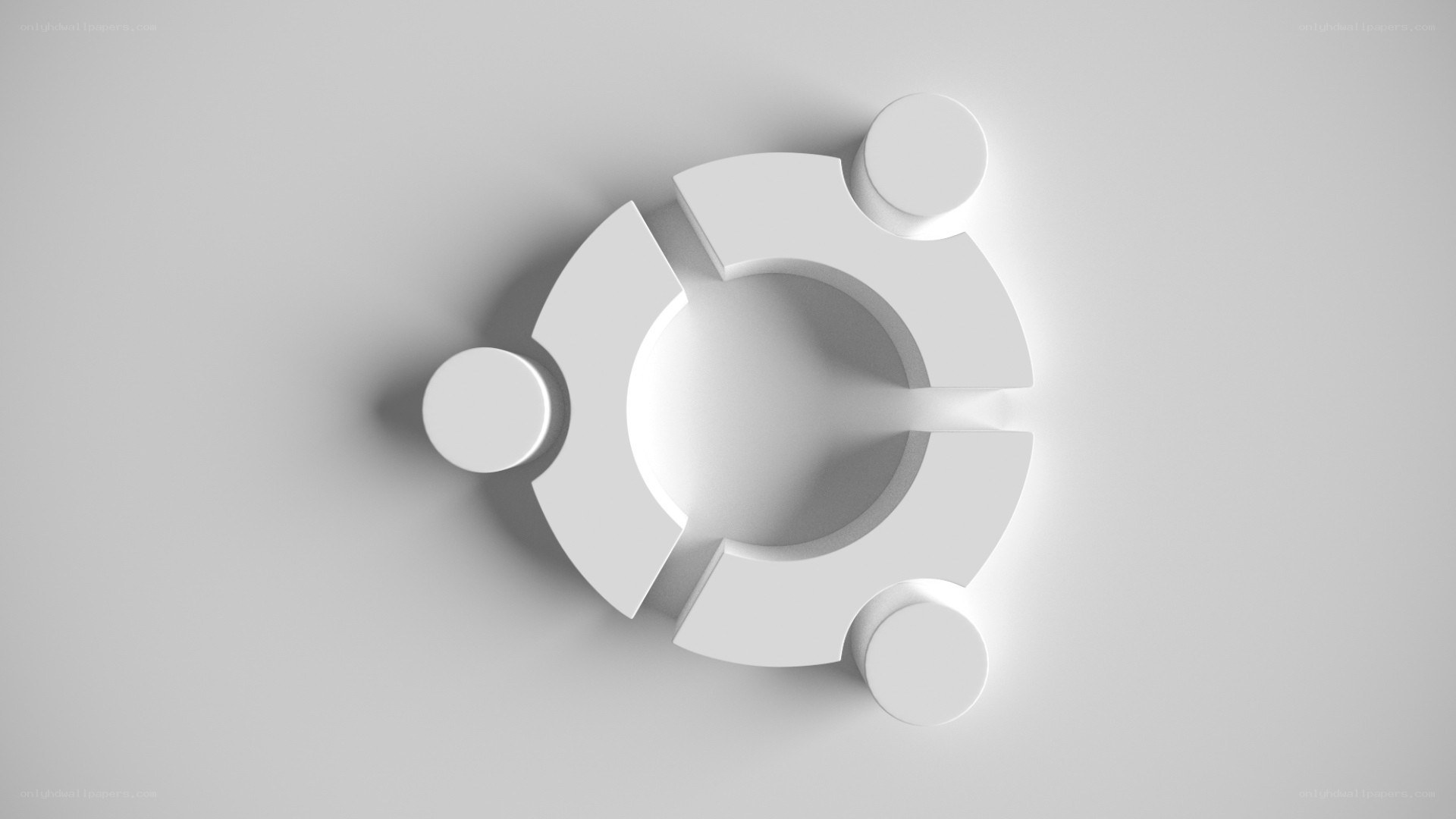 Ubuntu logo in white