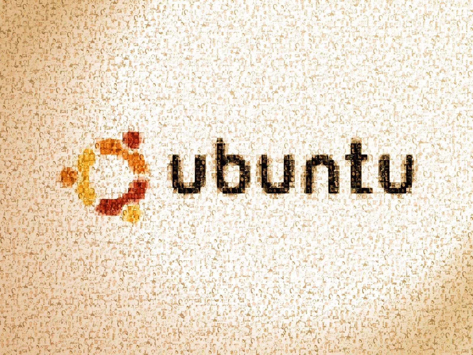 Ubuntu logo mosaic