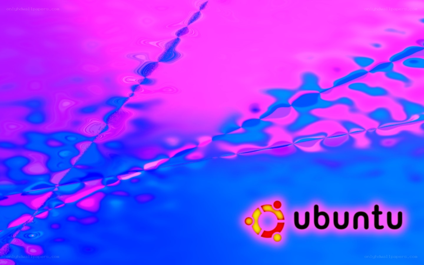 Ubuntu logo on abstract background