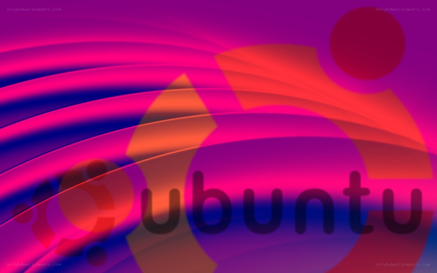 Ubuntu logo on abstract background