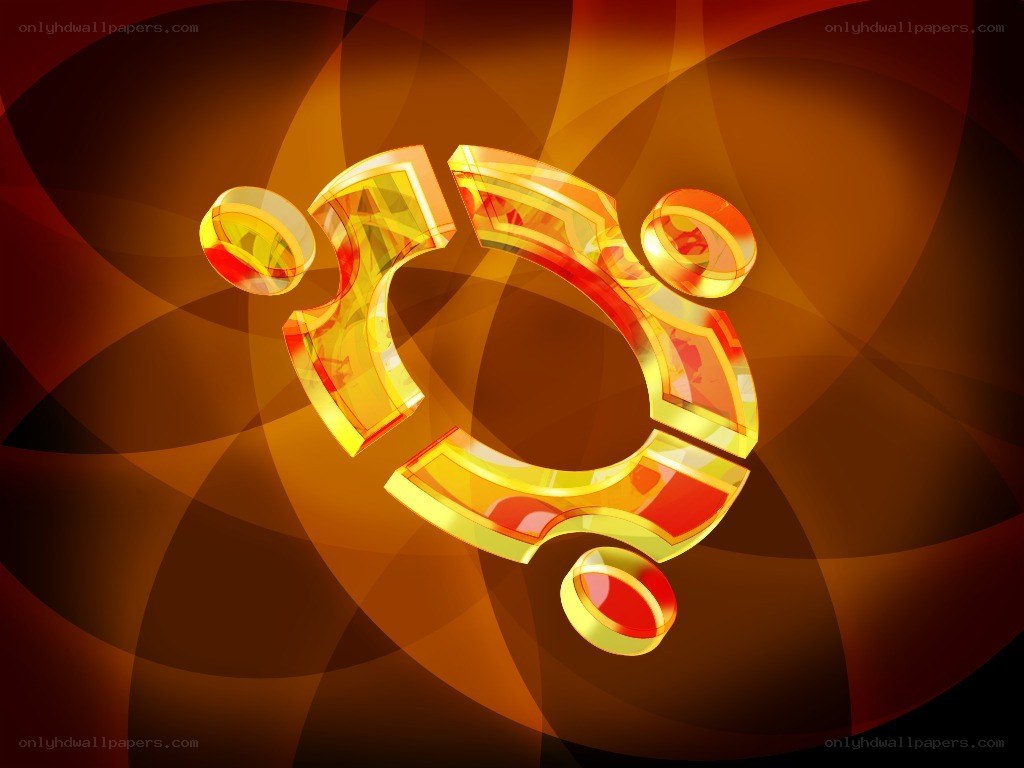 Ubuntu logo on abstract background