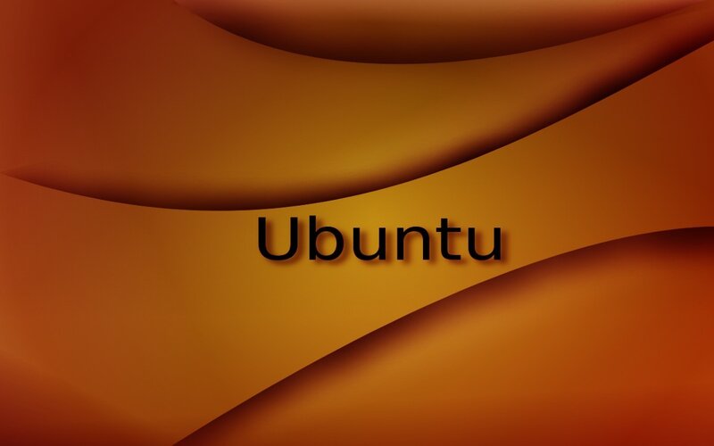 Ubuntu logo on abstract background