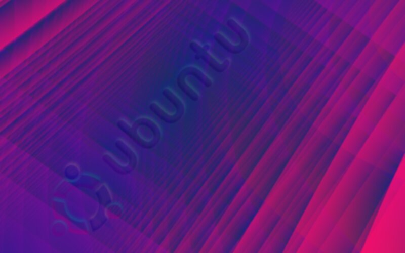Ubuntu Logo on Abstract Background — Purple, Dynamic