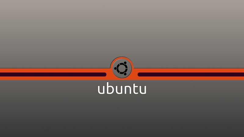 Ubuntu Logo on Background — Gray, Neutral, Vector Art