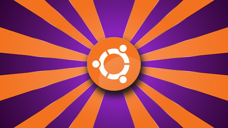 Ubuntu Logo on Background — Orange, Vibrant, Vector Art
