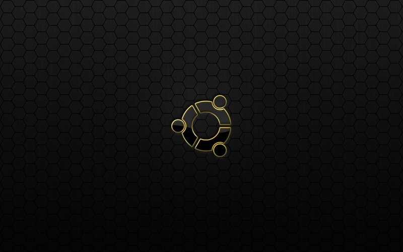 Ubuntu Logo on Black — Minimalist