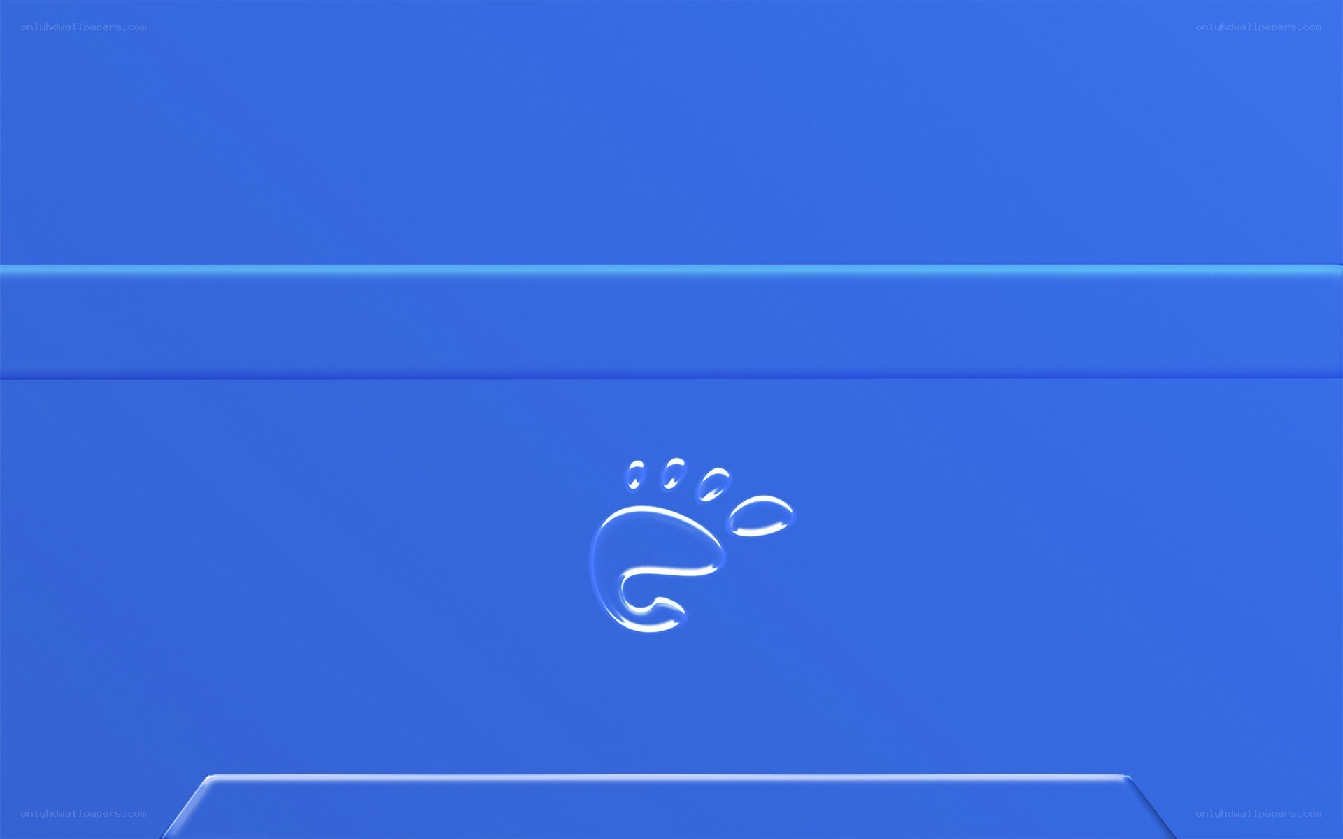 Ubuntu logo on blue background