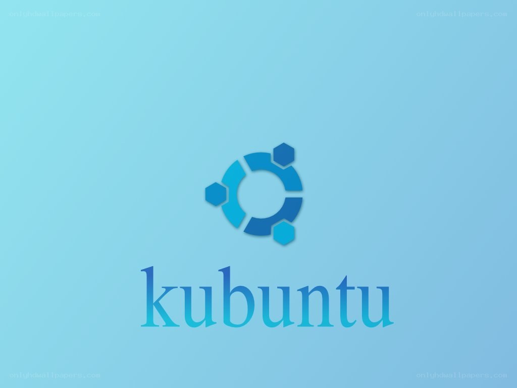 Ubuntu logo on blue background