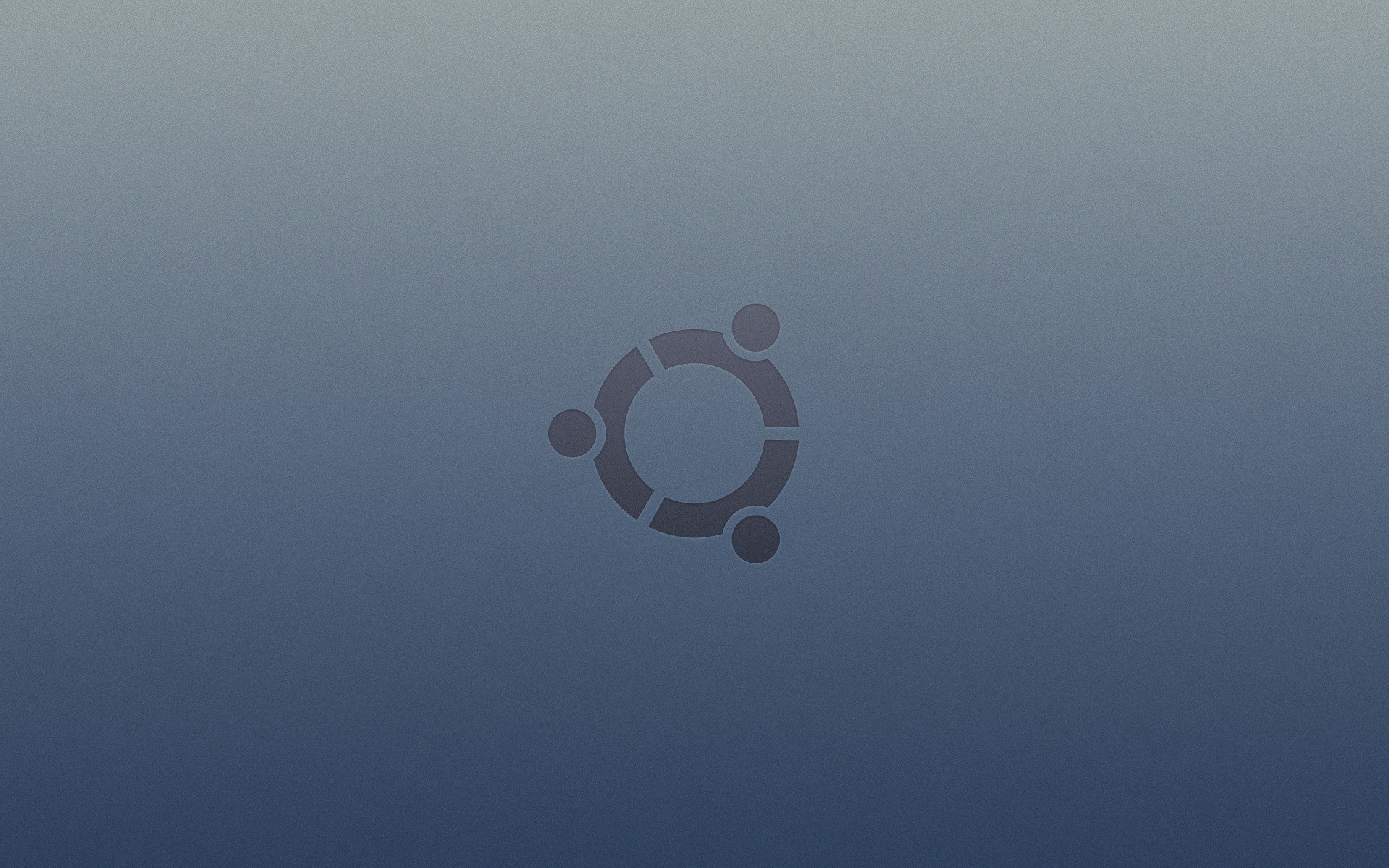Ubuntu logo on blue background