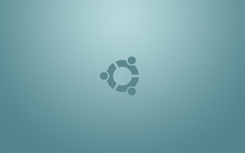 Ubuntu Logo on Blue — Calm