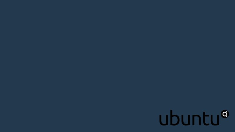 Ubuntu Logo on Blue — Neutral, Minimalist