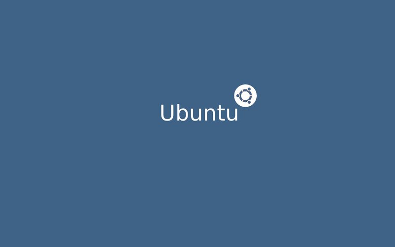 Ubuntu Logo on Blue — Neutral